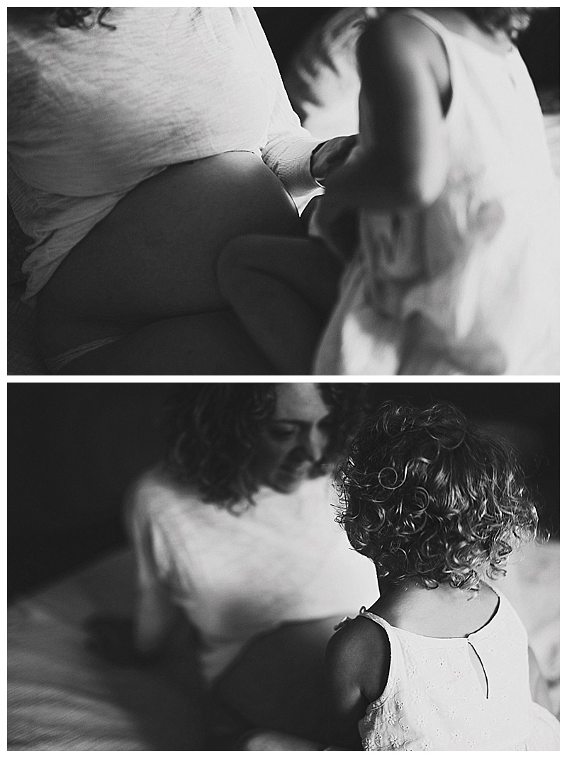 True lifestyle in home maternity session Orange County Photographer Madeleine JL